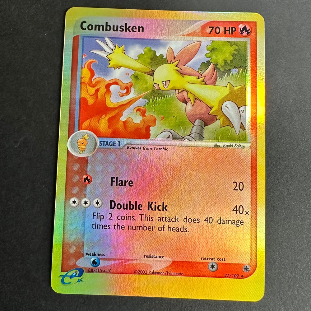 Pokemon TCG Combusken 27/109 EX Ruby and Sapphire Reverse Holo NM